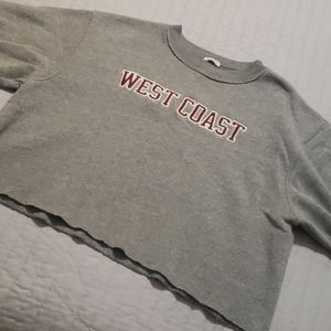 West coast crop sweatshirt